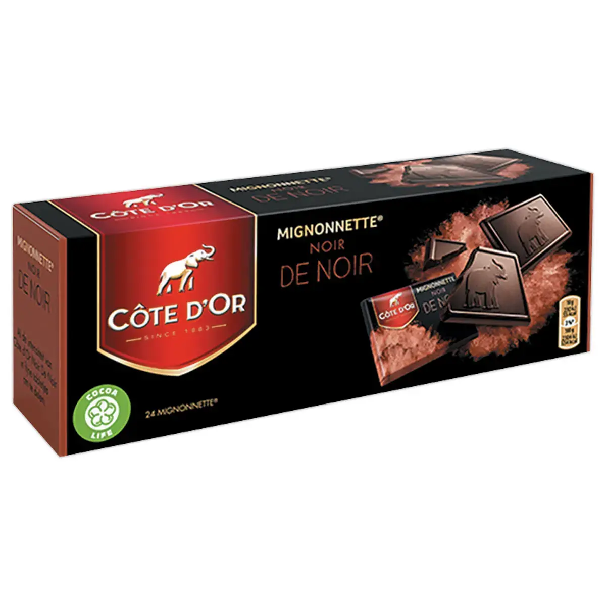 doosje Mignonnettes "Noir de Noir" Côte d'Or 240gr