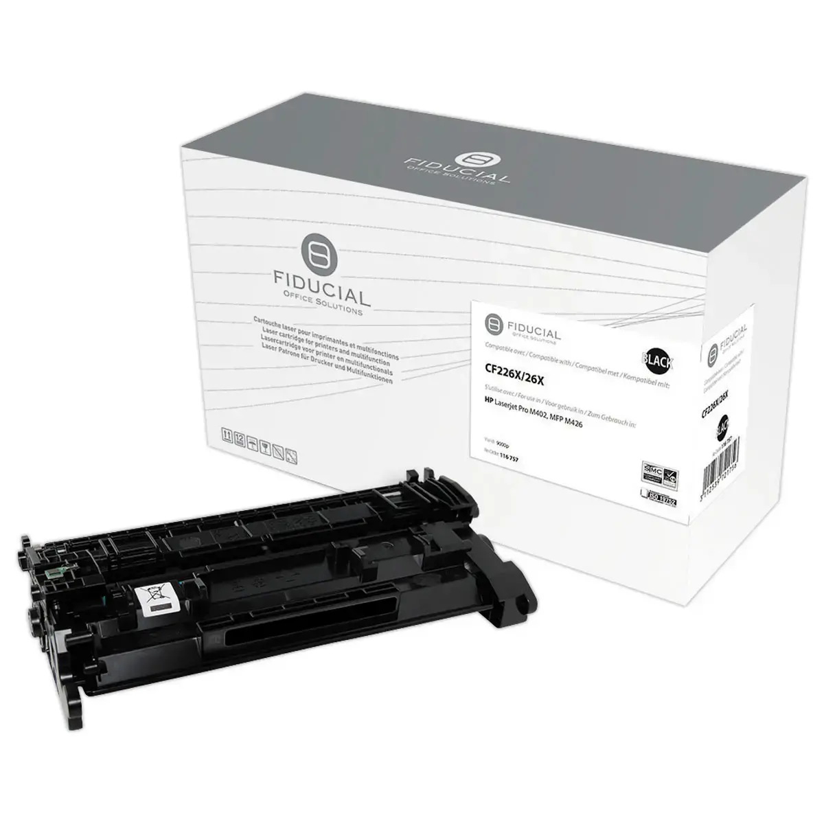 Toner - Compatibel met HP 26X - Zwart