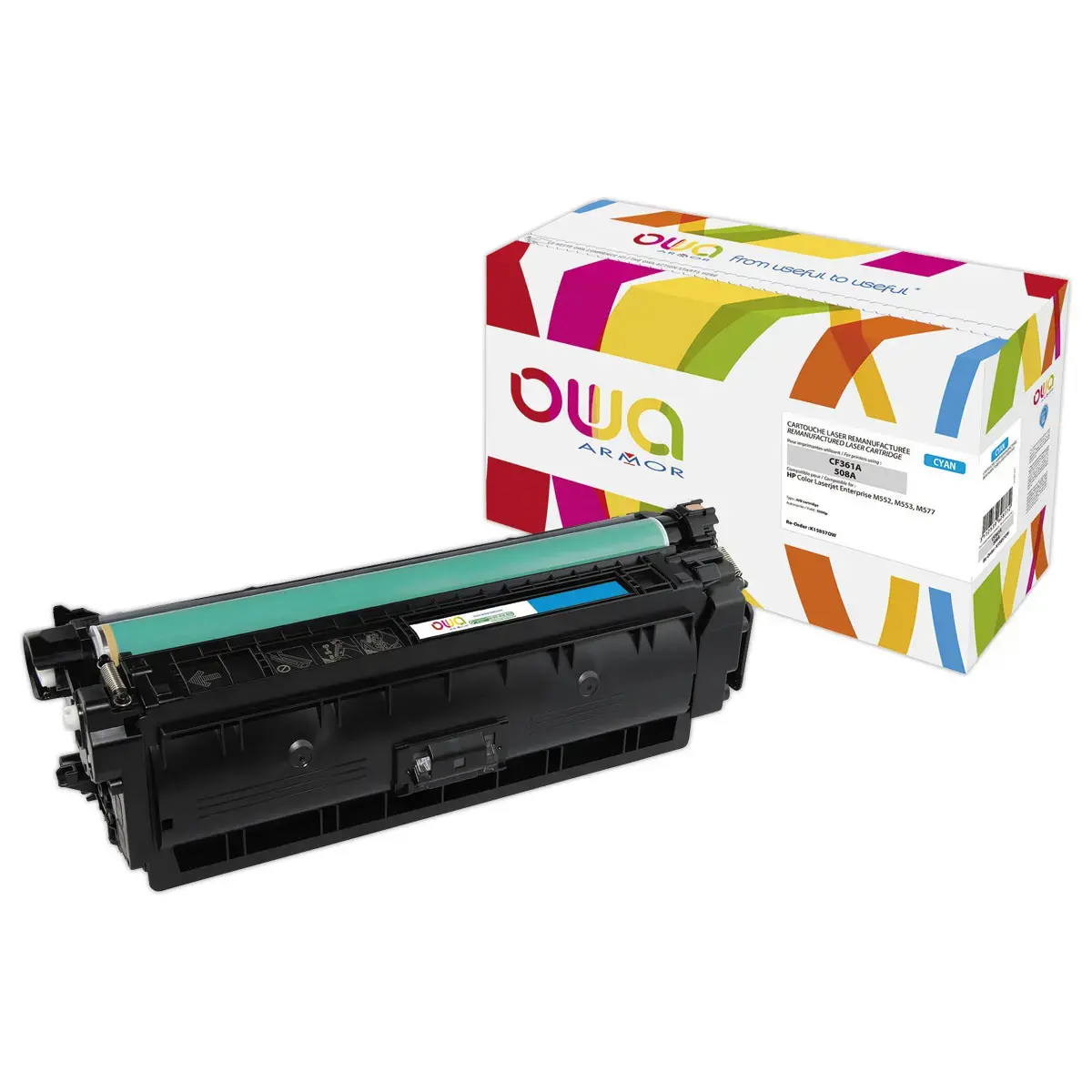 Lasercartridge ARMOR equiv. HP 508A cyaan CF361A