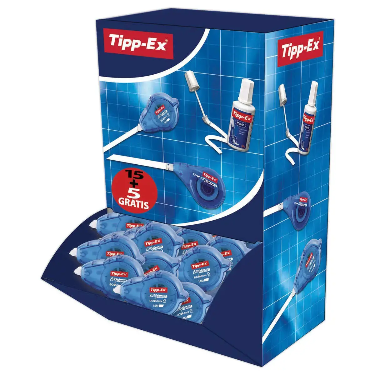 20 Correctierollers Roller Easy Refill - 15 + 5 gratis - TIPP-EX