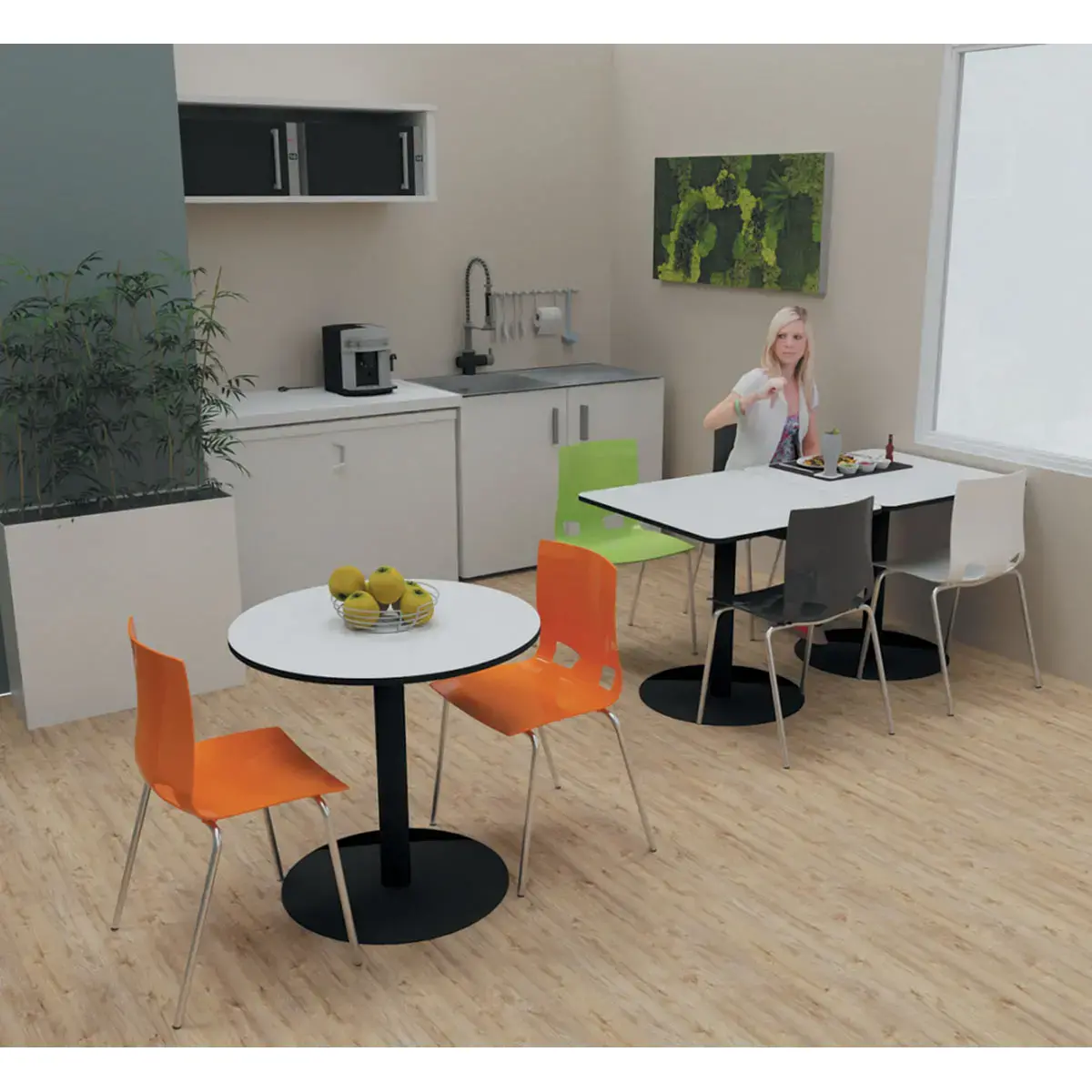 Design monocoque stoel Fondo - Wit