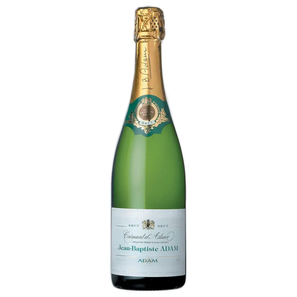 6 Fles van 75 cl crémant d'Alsace Brut Adam reserve n/milles 12°