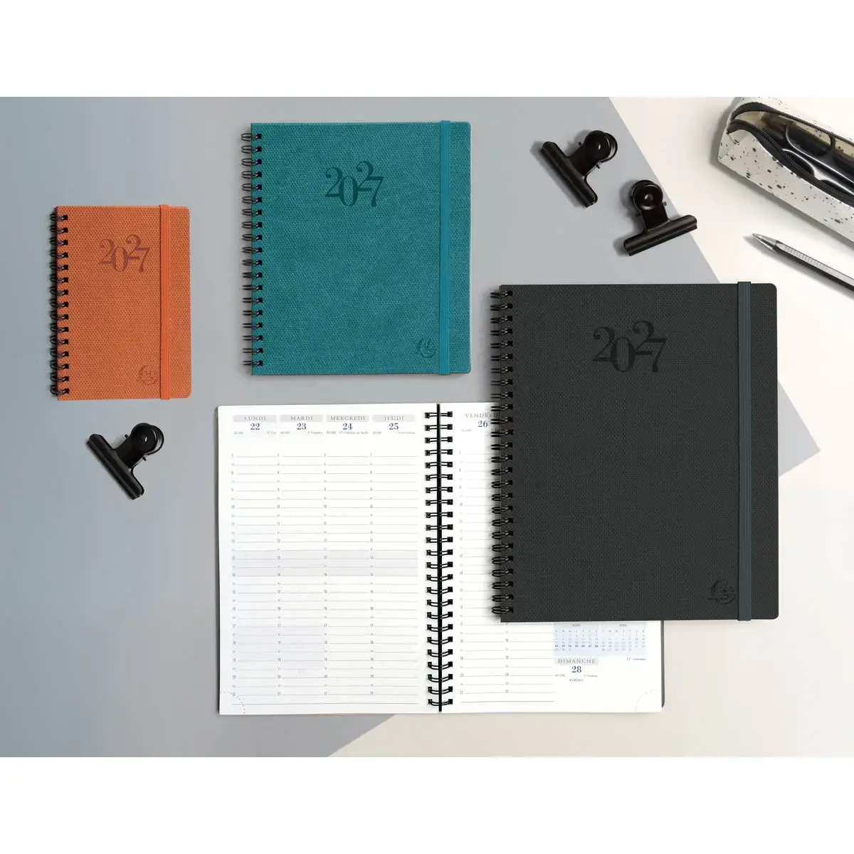 Exacompta Swan weekagenda - 15x17cm - Blauw