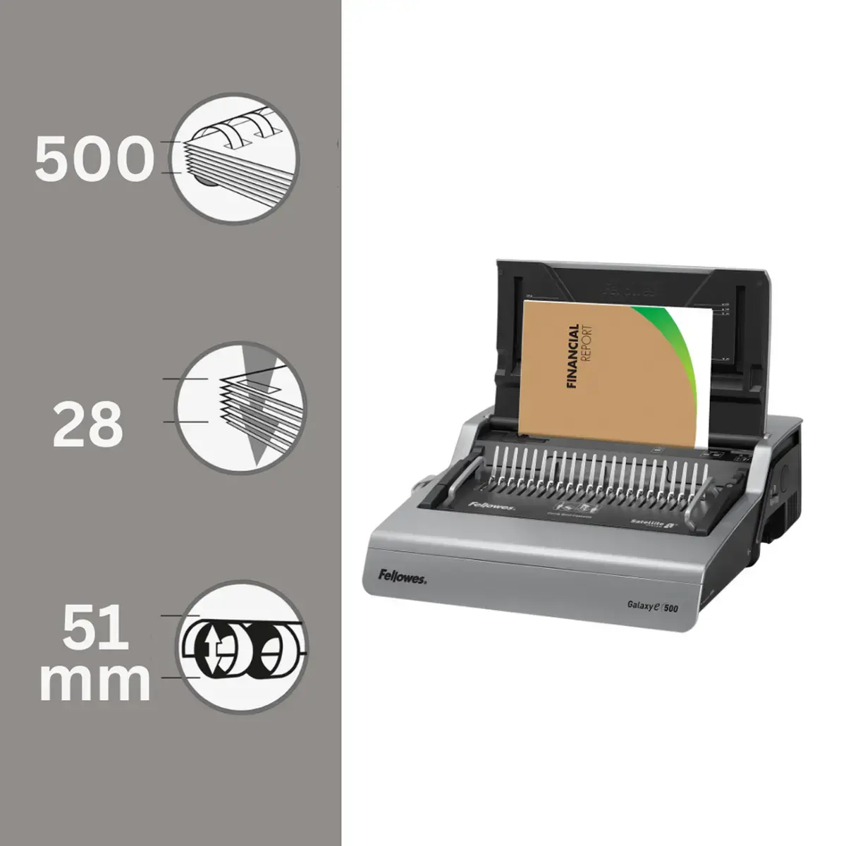 Elektrische perforator Galaxy E-500 - Fellowes