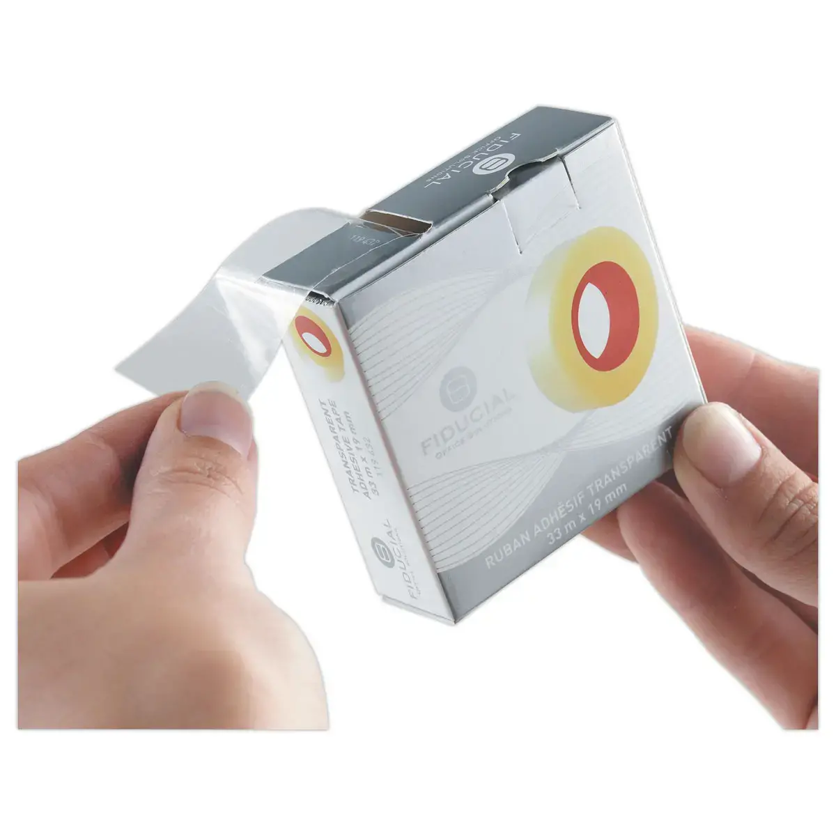 Transparante plakband FIDUCIAL - 33m x19mm 