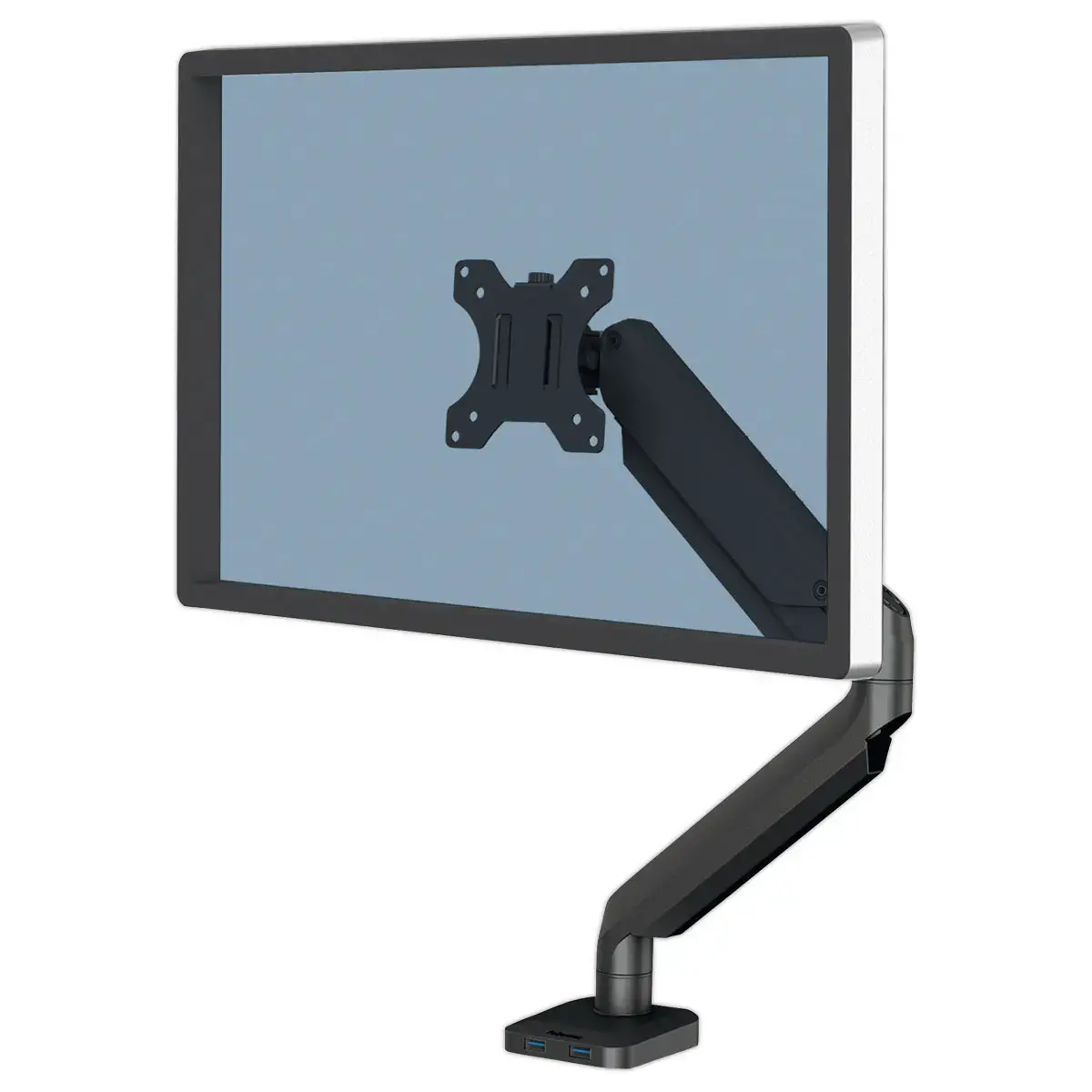 Zwarte enkelv monitorarm Platinium Series - Fellowes