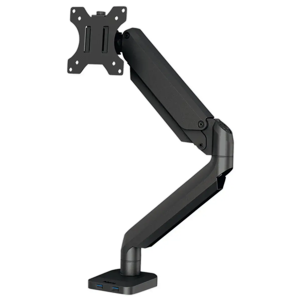 Zwarte enkelv monitorarm Platinium Series - Fellowes