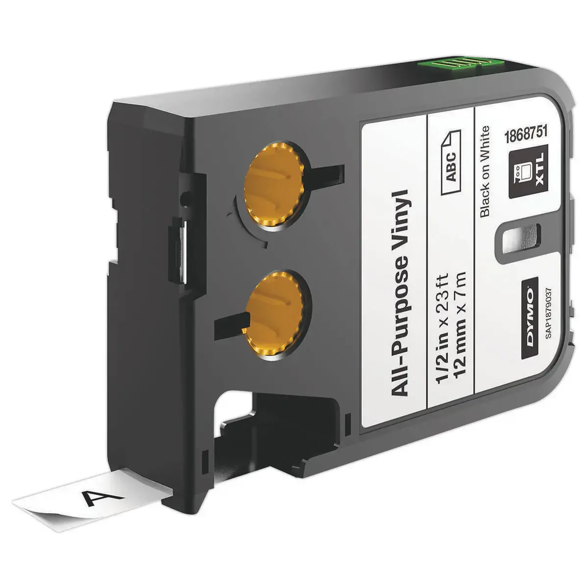 Ruban voor DYMO XTL labelmaker 12mm Zwart/Wit