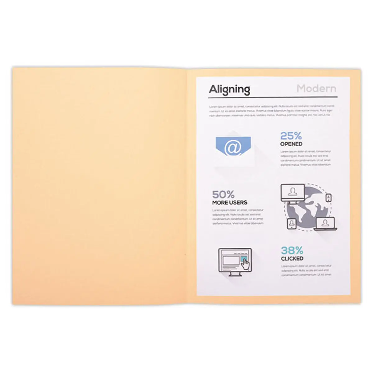 100  Inlegmappen 24 x 32cm Exacompta Forever gerecycleerd 170g 