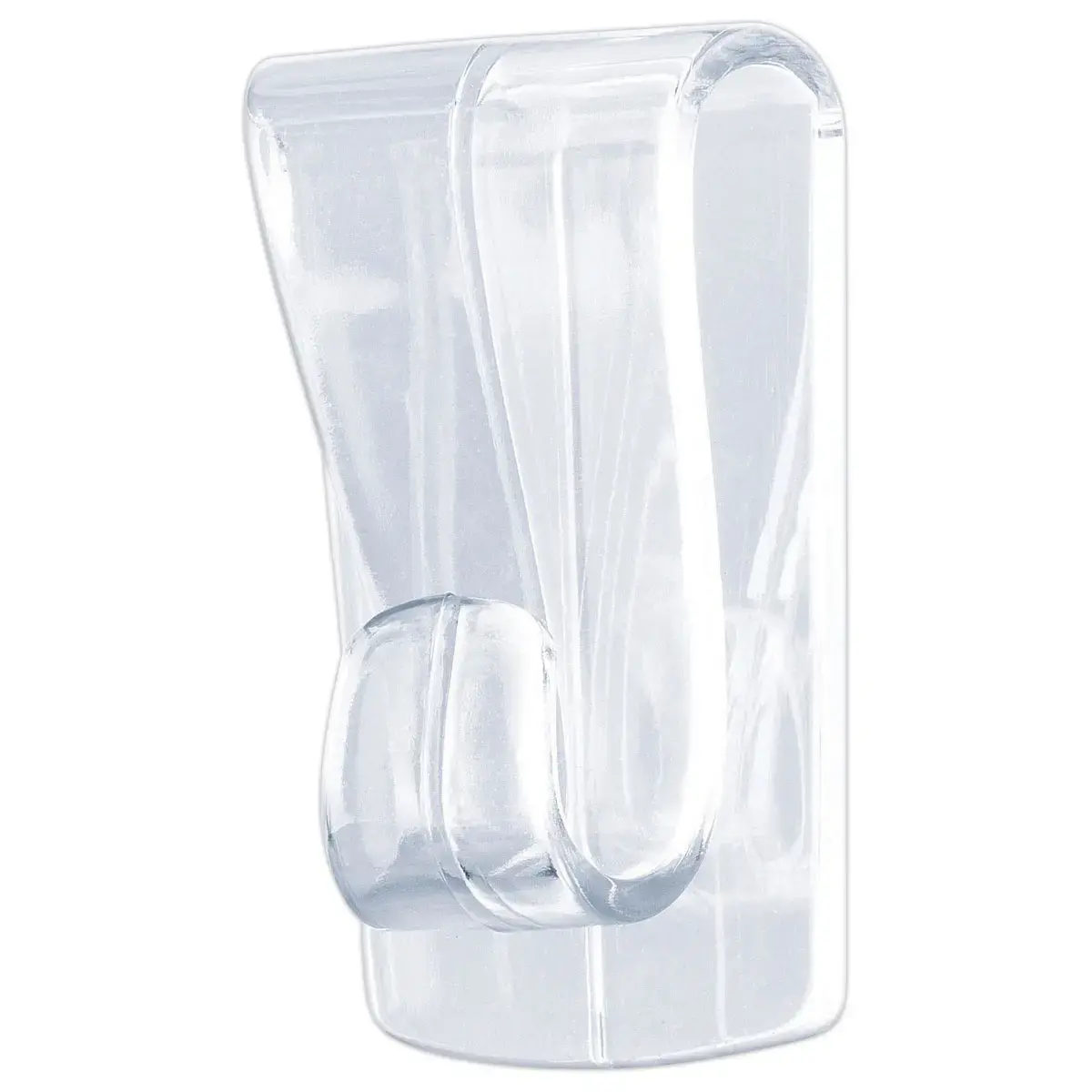 2 Zelfklevende haken voor transparante oppervlakken 1 kg - Set van 2 - TESA