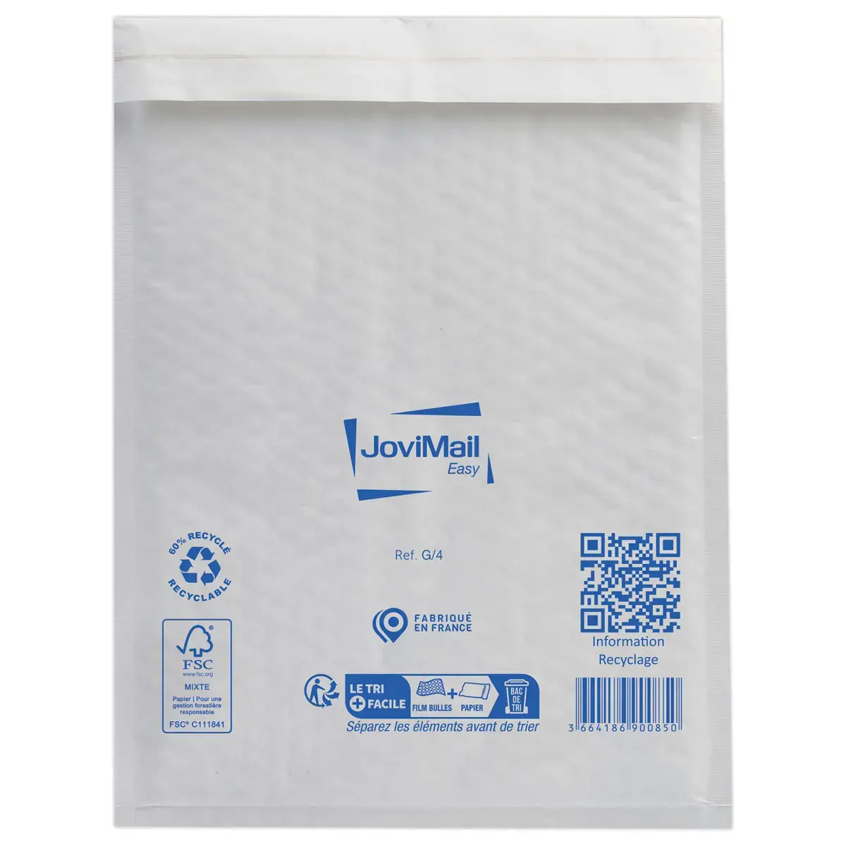 100 Witte omslagen met luchtkussens - 240x330 cm - JOVIMAIL EASY