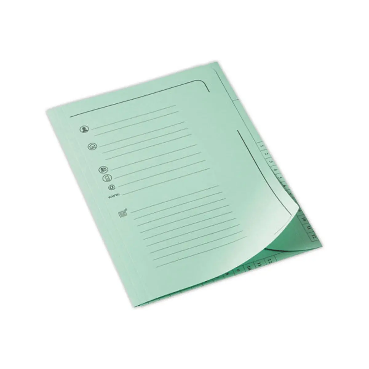 25 Dossiermappen pastel - Groen - FIDUCIAL