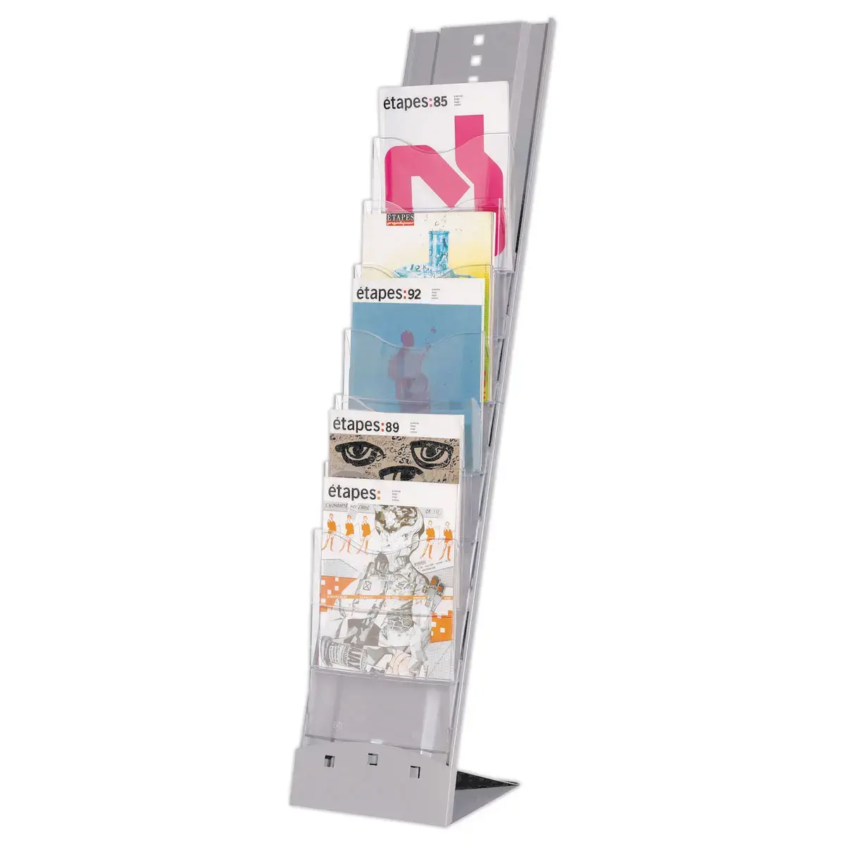 Verplaatsbare display 7 vakken - PAPERFLOW 