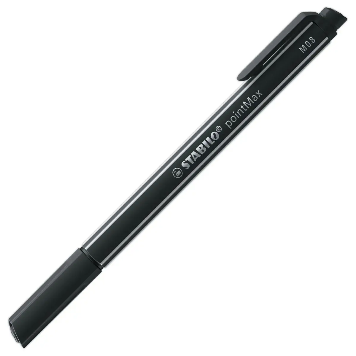 Viltstift PointMax - zwart - STABILO