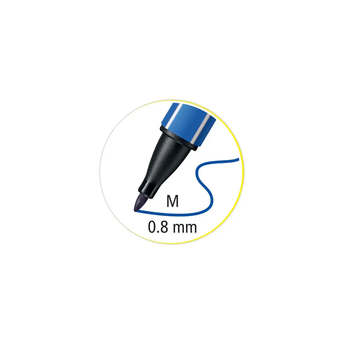 Viltstift PointMax - zwart - STABILO