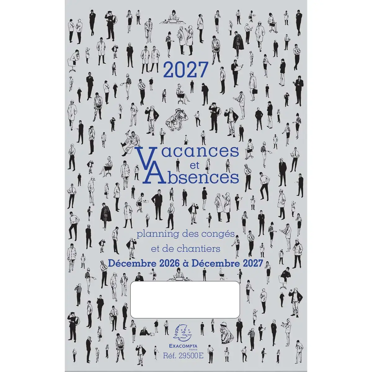 Jaarplanning afwezigheden vakanties Exacompta - jan-dec - 20x29,7 cm 