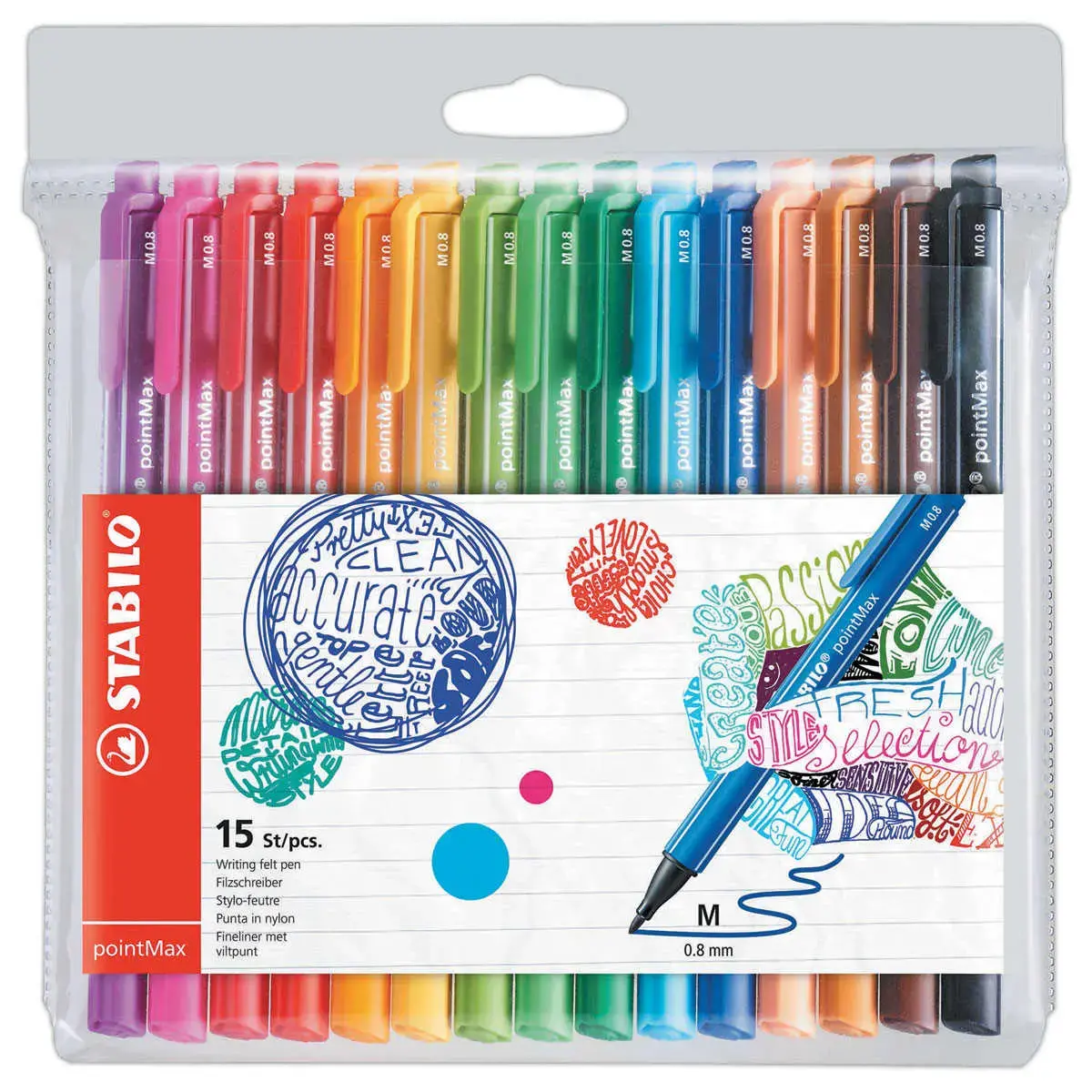 15 Fineliners PointMax - STABILO