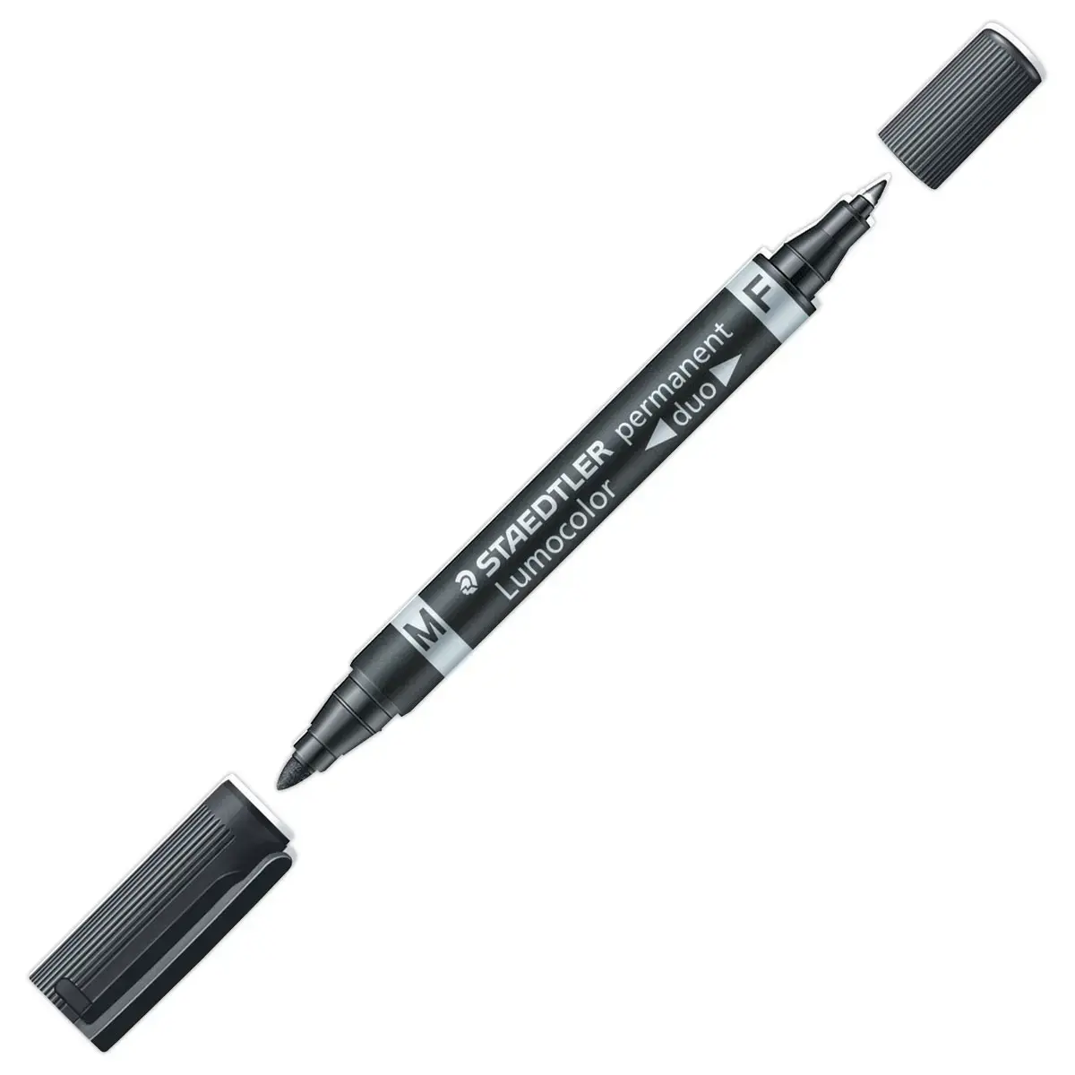 Permanente marker STAEDTLER duo - kogelpunt + fijne punt