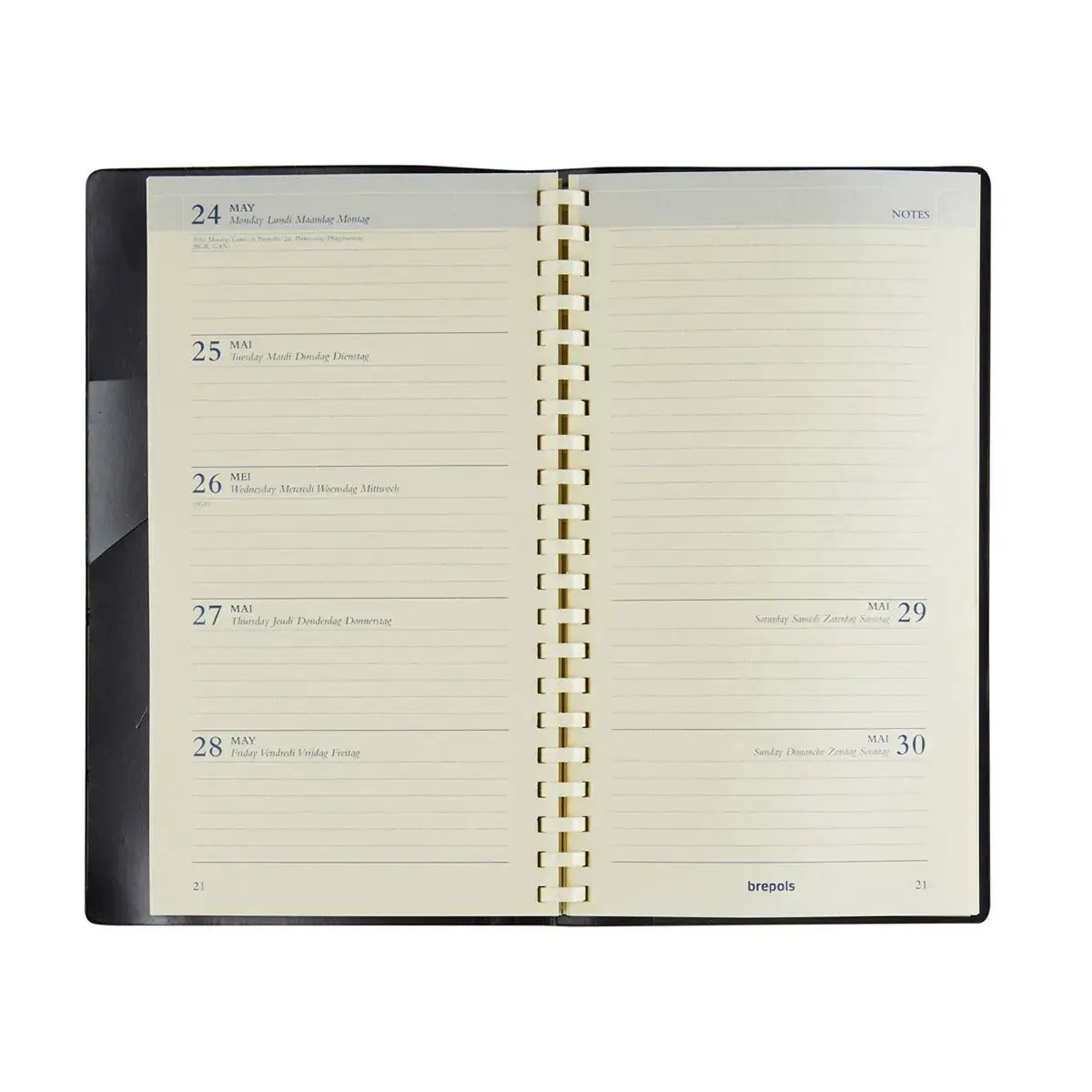 Zakagenda week Brepols Notaplan 9 x 16cm