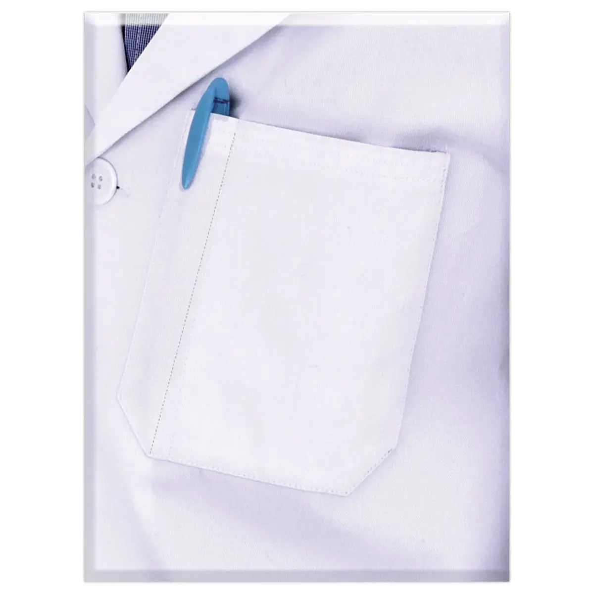 Witte schort 100% katoen - 190g/m2