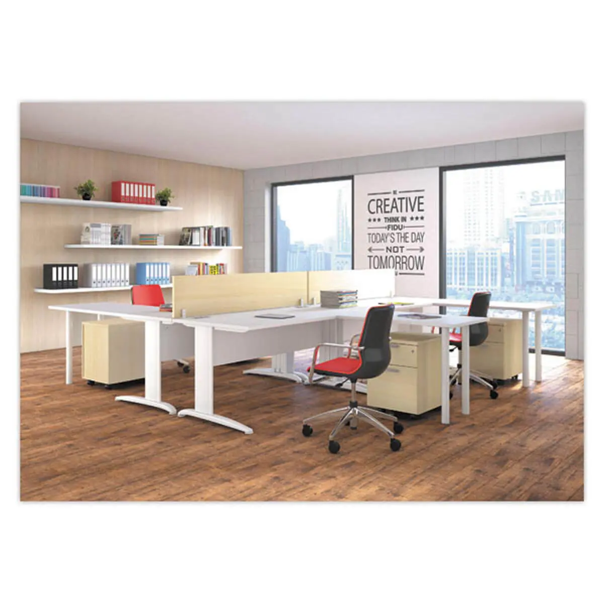 Bureau BUENOS AIRES - Wit - 120x80 cm