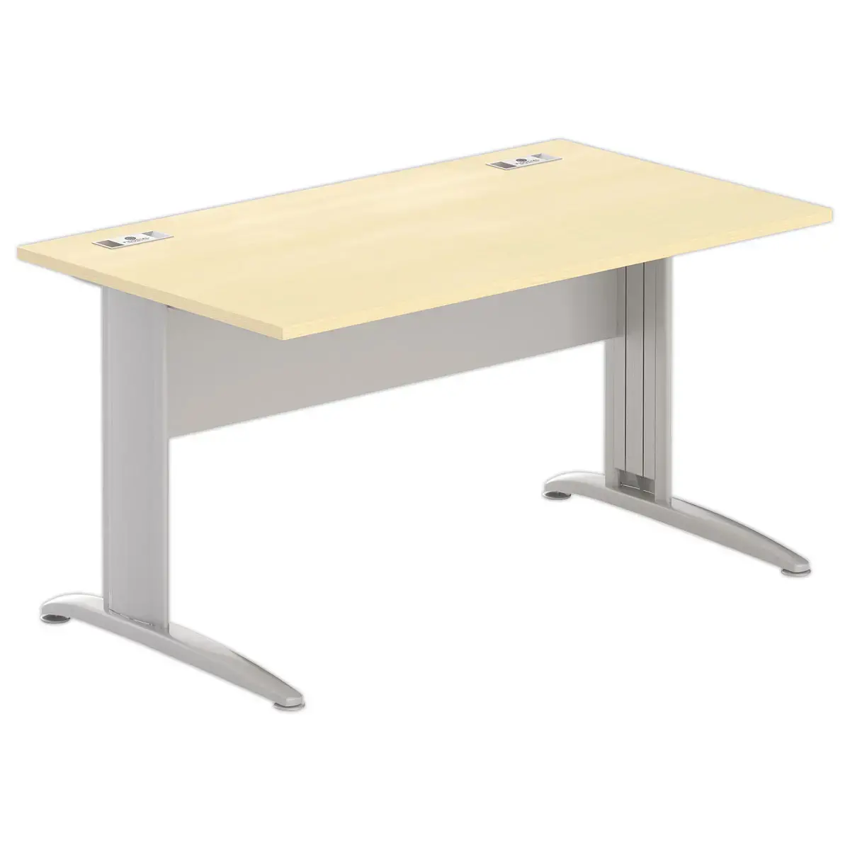 Bureau Buenos Aires - 140 x 80 - Beuk en aluminium poten