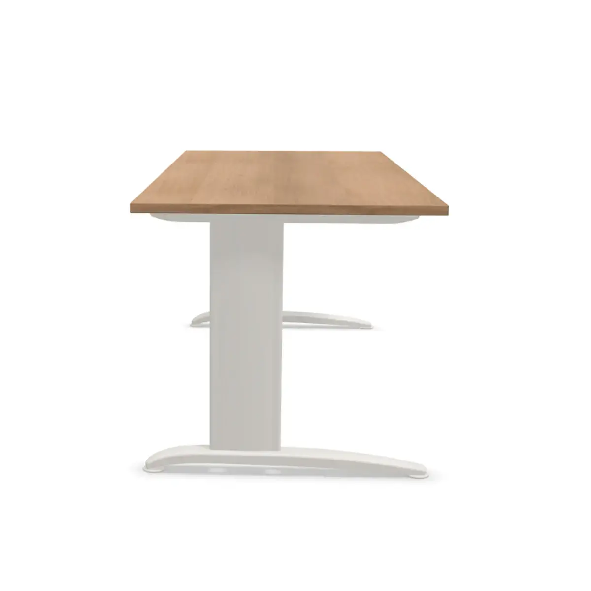 Bureau Buenos Aires - Blad notenhout en aluminium poten - 180x80 cm