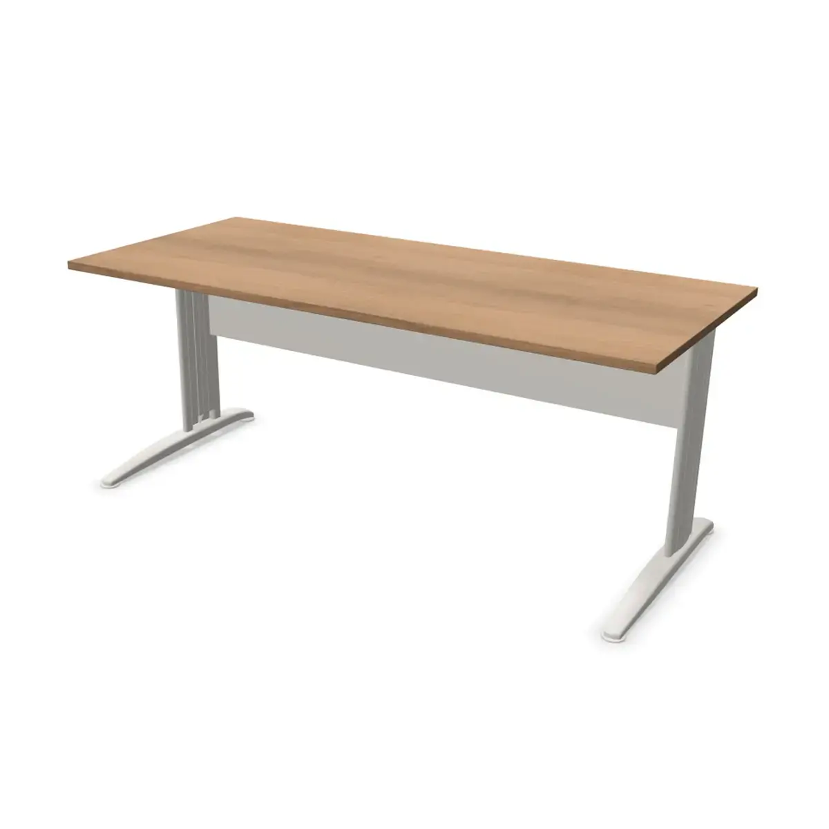 Bureau Buenos Aires - Blad notenhout en aluminium poten - 180x80 cm