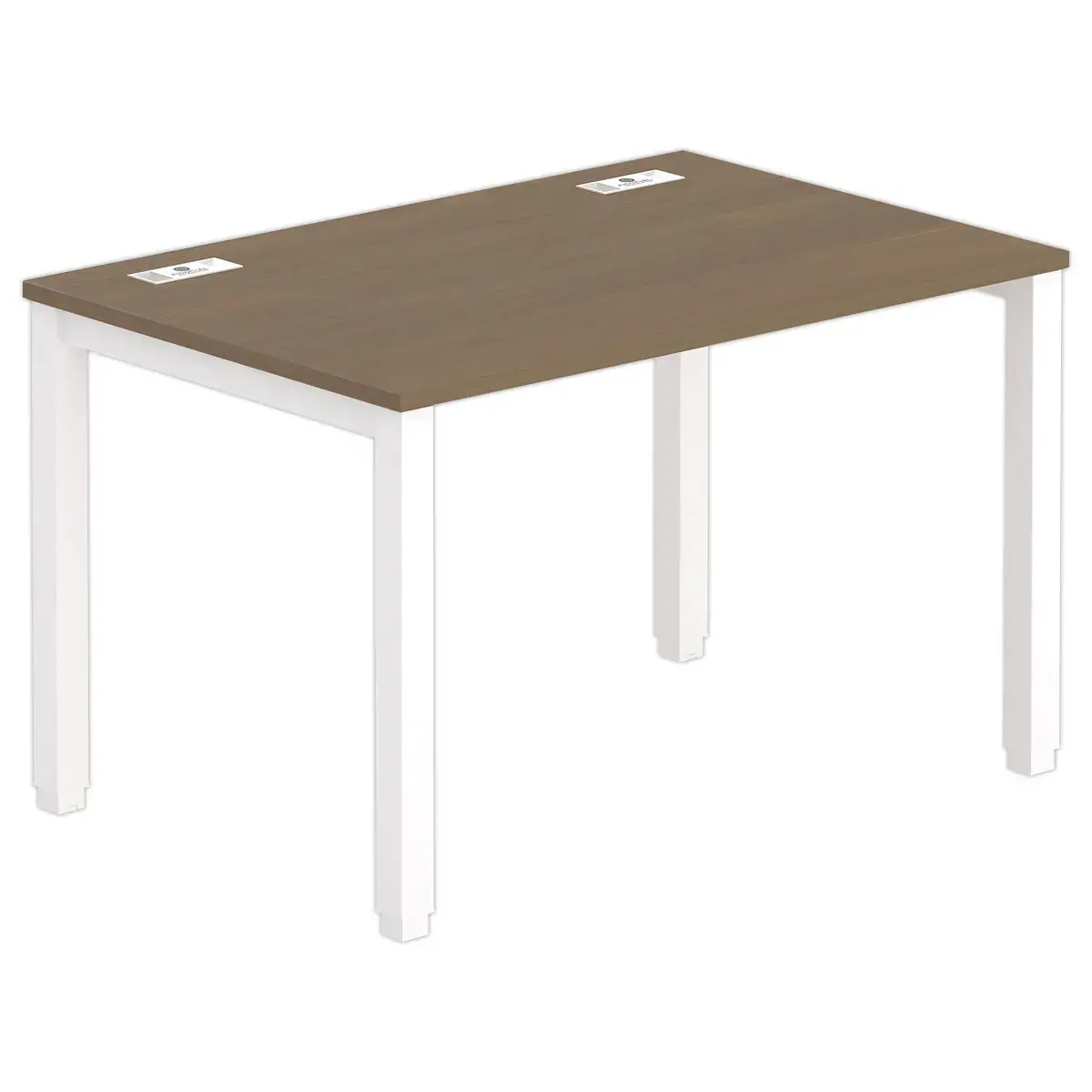 Bureau BRUXELLES 120 x 80 notenhout - witte poten