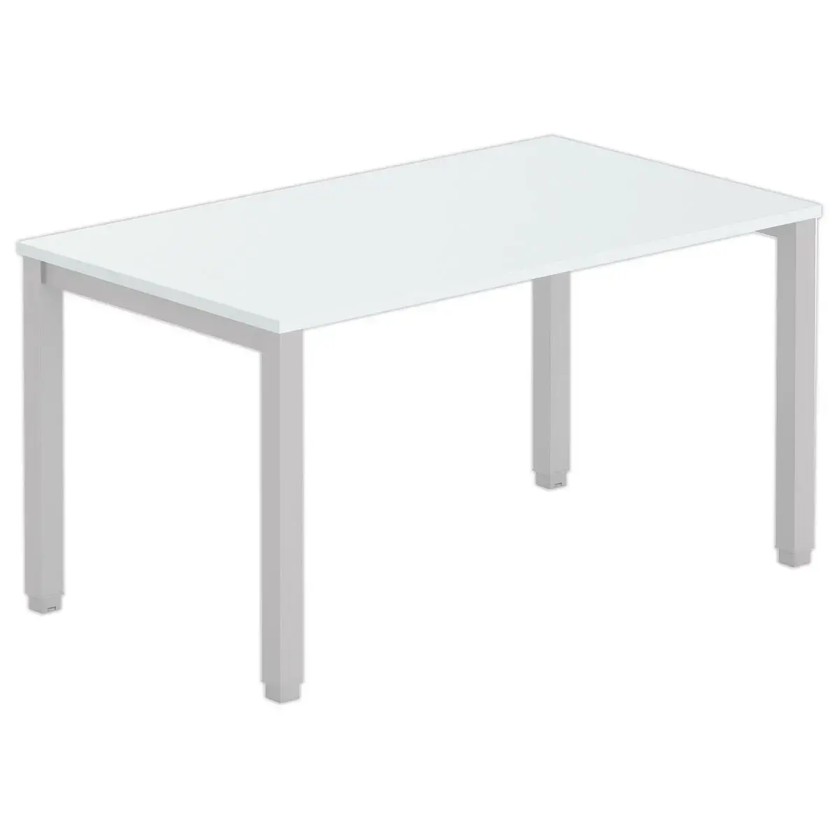 Bureau BRUXELLES 140 x 80 grijs - aluminium voet 