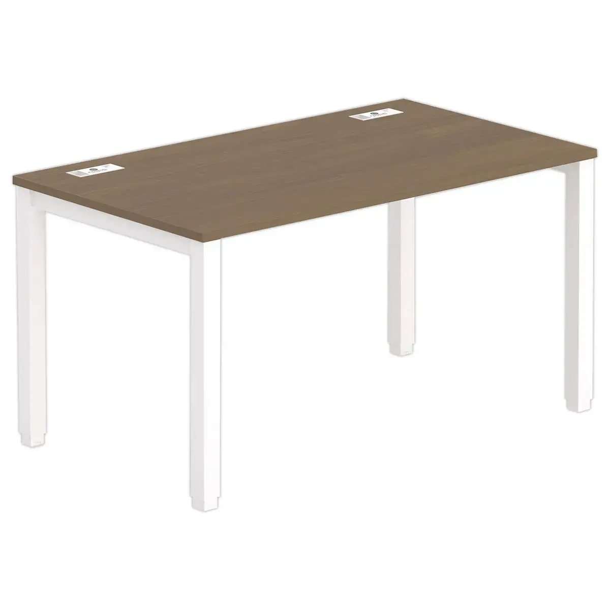 Bureau BRUXELLES 140 x 80 notelaar - witte poten