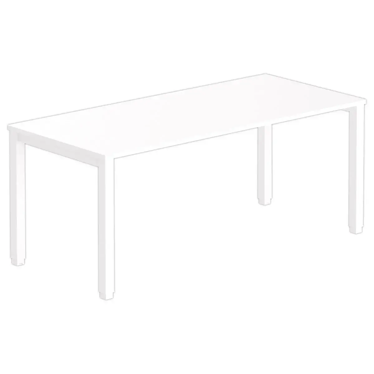 Bureau BRUXELLES 180 x 80 wit - witte poten