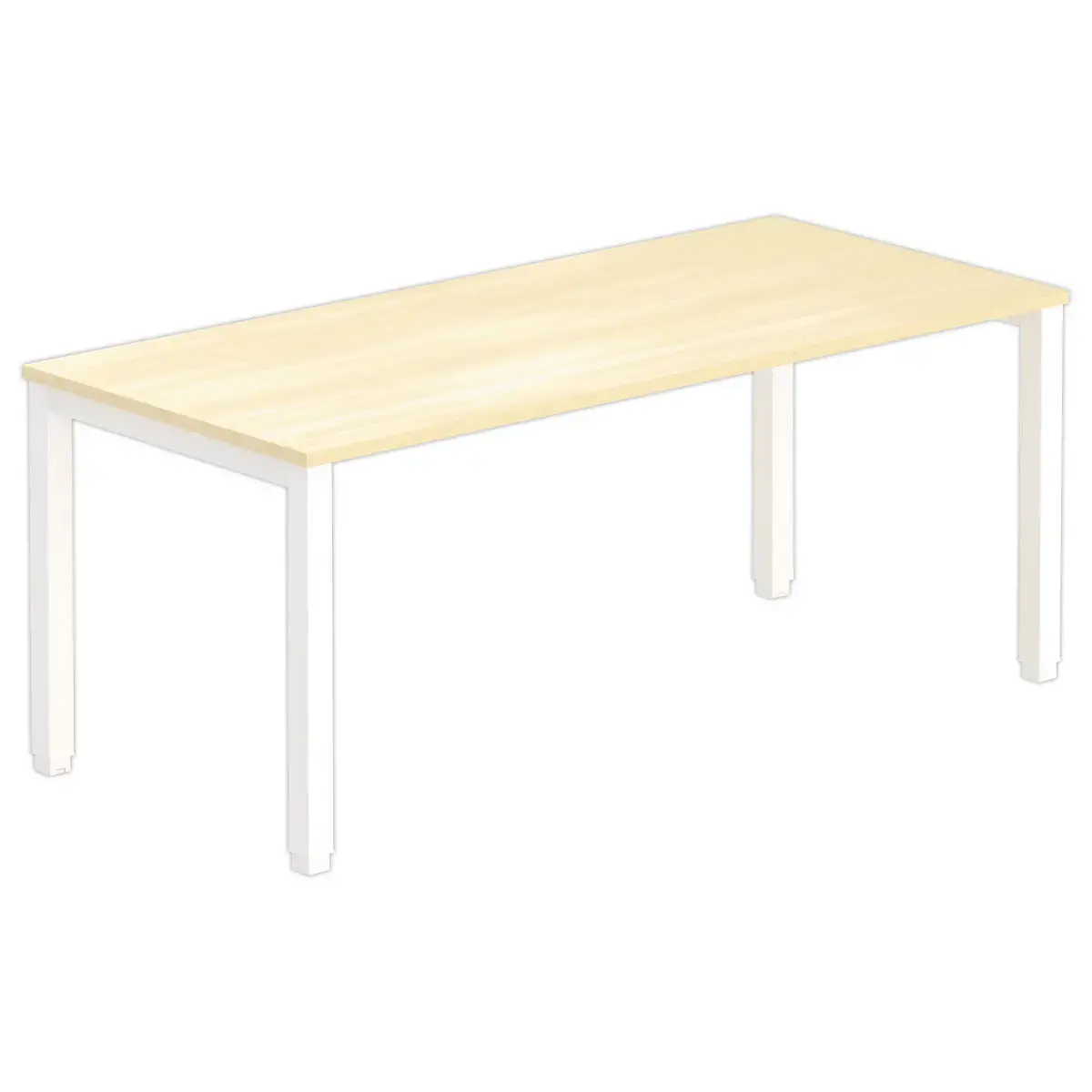 Bureau BRUXELLES 180 x 80 beuken - witte poten