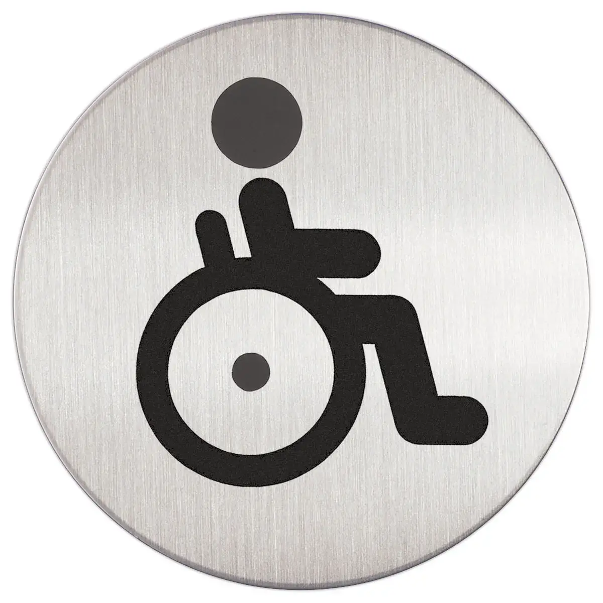 Ronde deurbordjes "toiletten gehandicapten" 