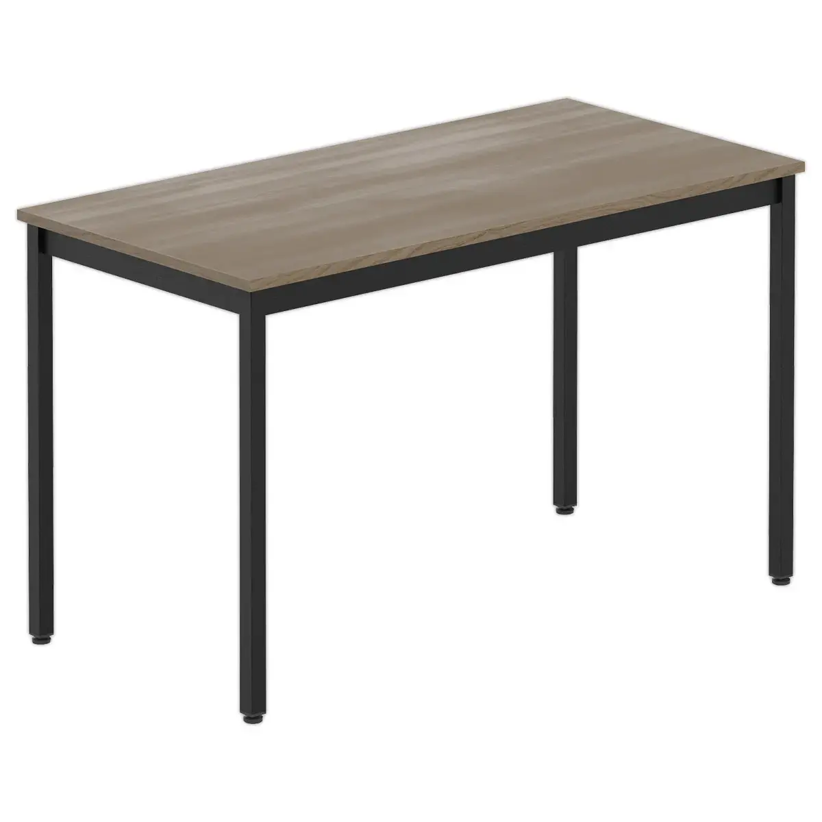 Rechthoekige multifunctionele tafel 120 x 60 walnoot / zwart