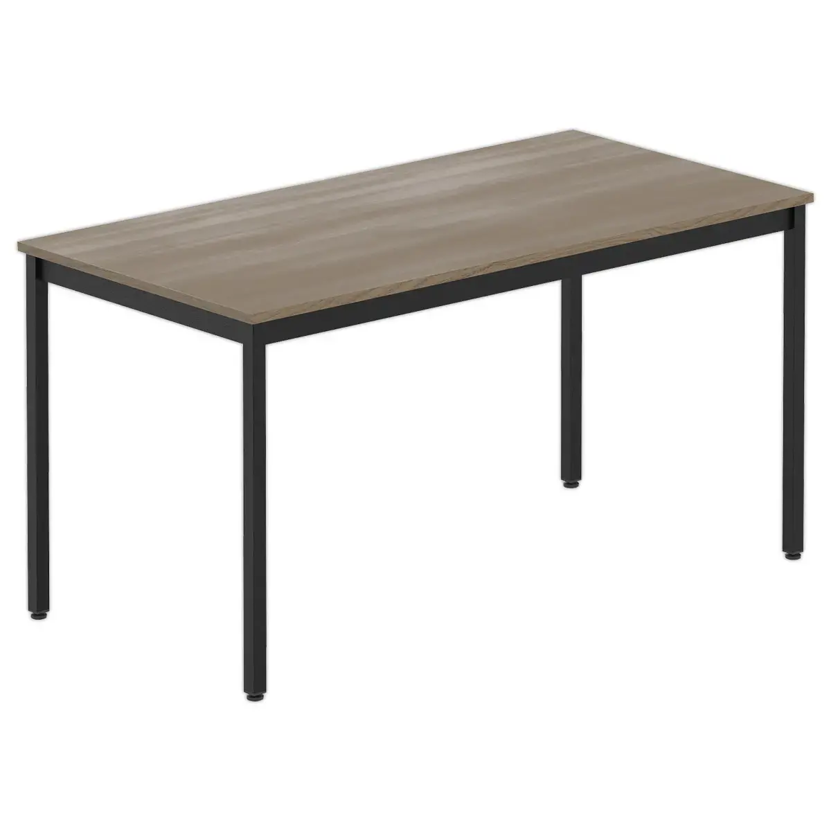 Rechthoekige multifunctionele tafel 140 x 70 notenhout / zwart