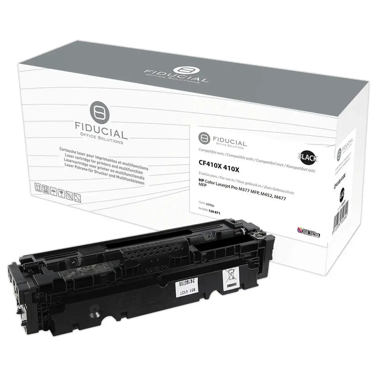 Lasercartridge FIDUCIAL equiv. HP 410XZwart