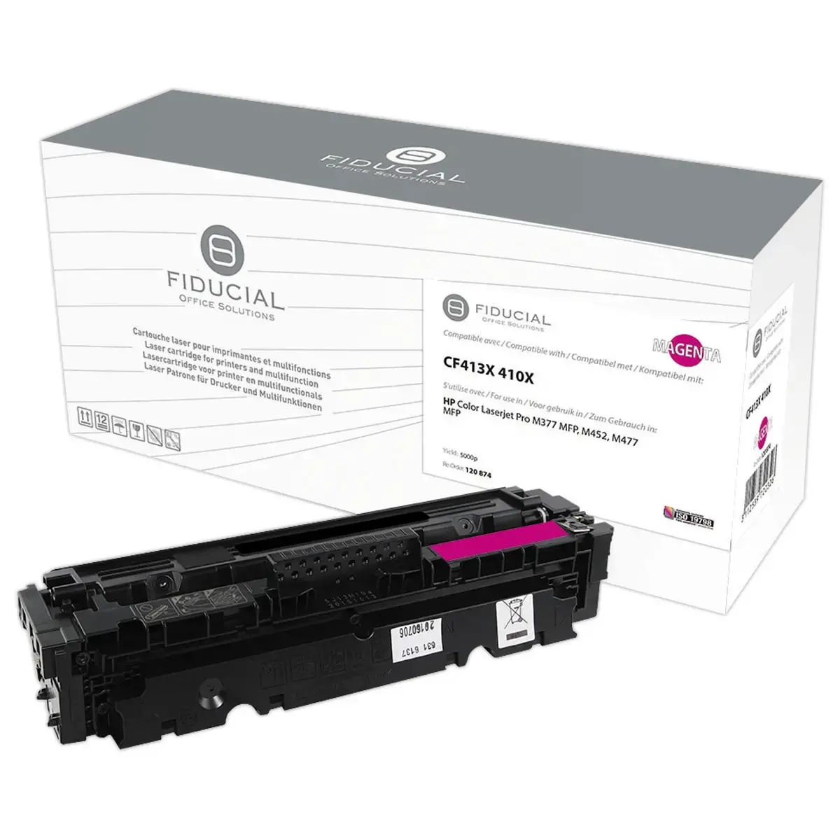 Lasercartridge FIDUCIAL magenta  equiv. HP CF413X 