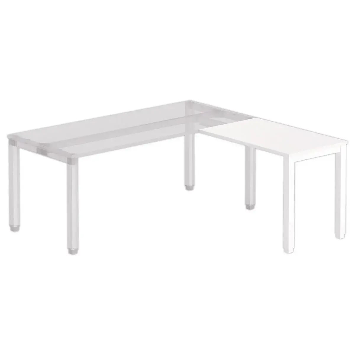Retour BRUSSEL 98 x 60 wit - witte poten 