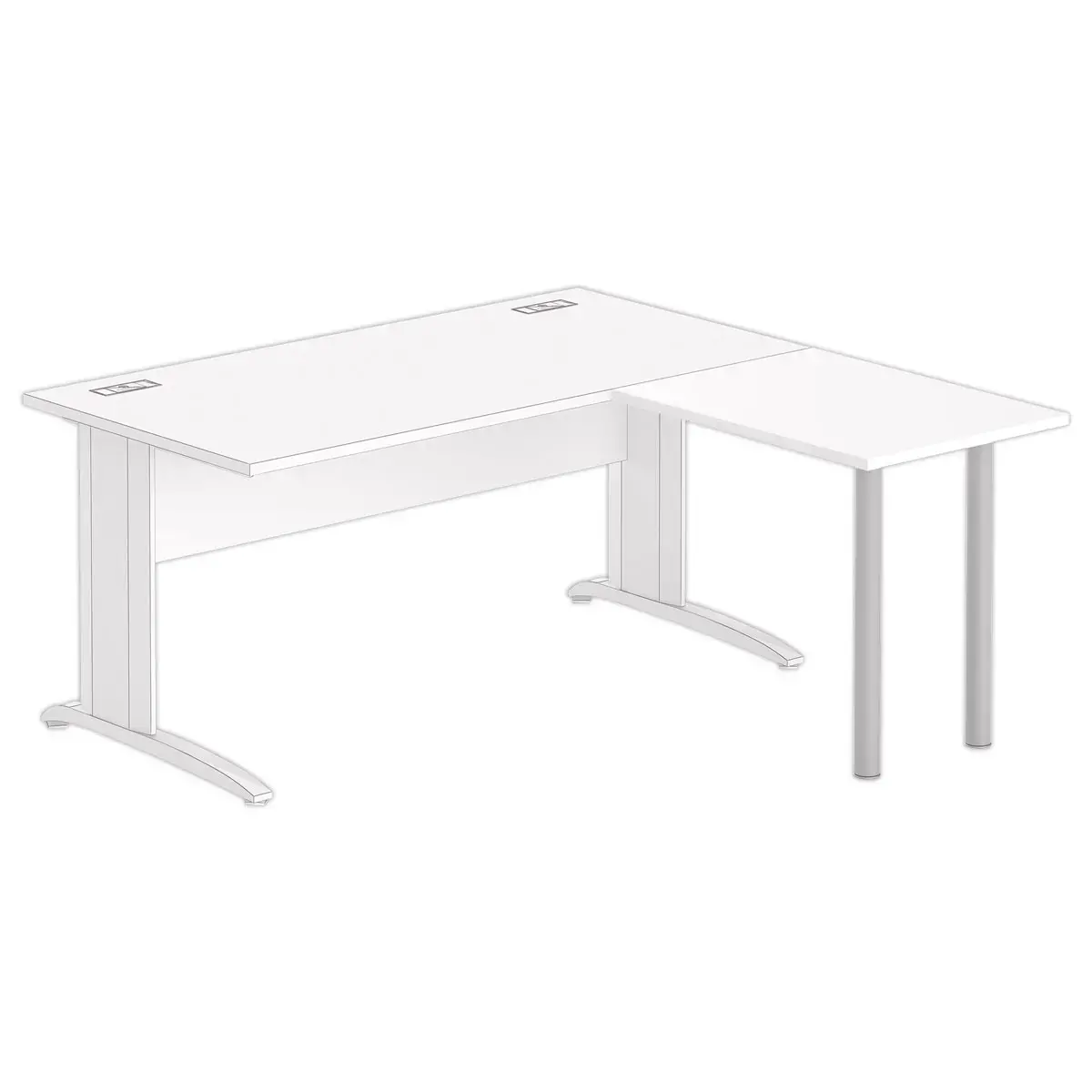 Retour BUENOS AIRES EN BUDAPEST 80 x 60 wit - aluminium poten 