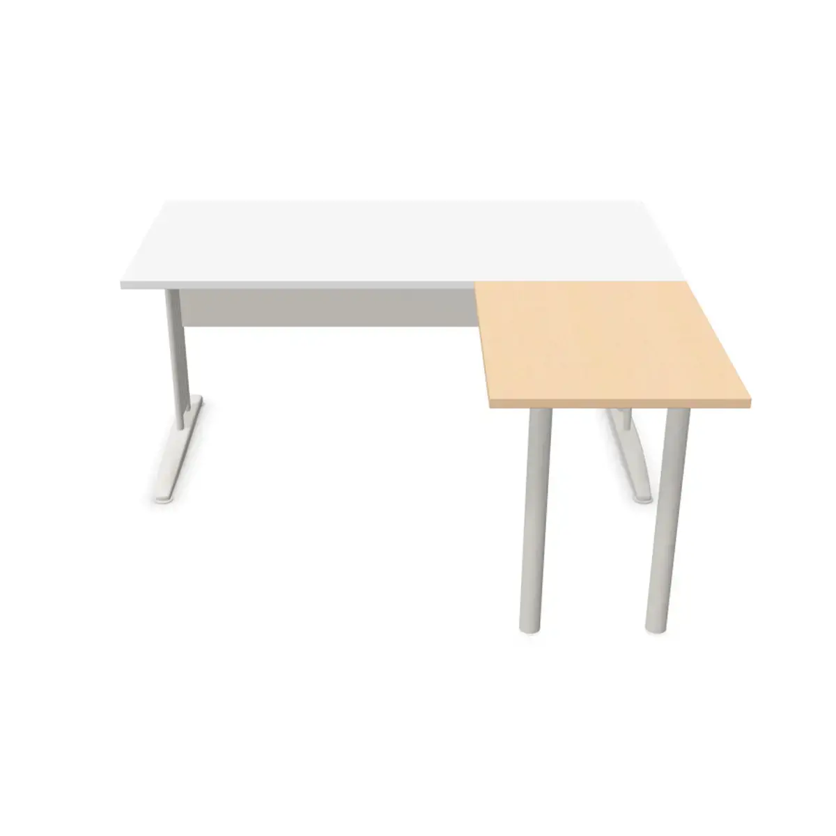 Retour BUENOS AIRES EN BUDAPEST 80 x 60 beuken - aluminium voeten 