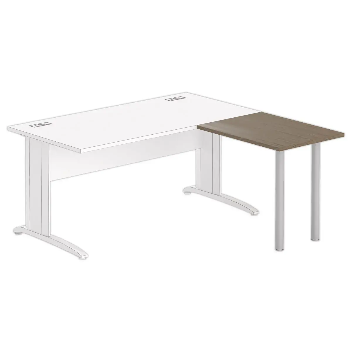 Retour BUENOS AIRES EN BUDAPEST 80 x 60 notenhout - aluminium poten