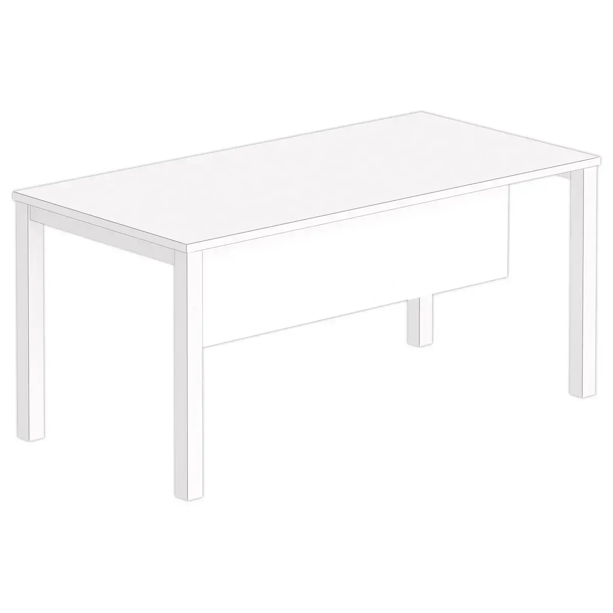 Achtergrondzeil L 160 wit