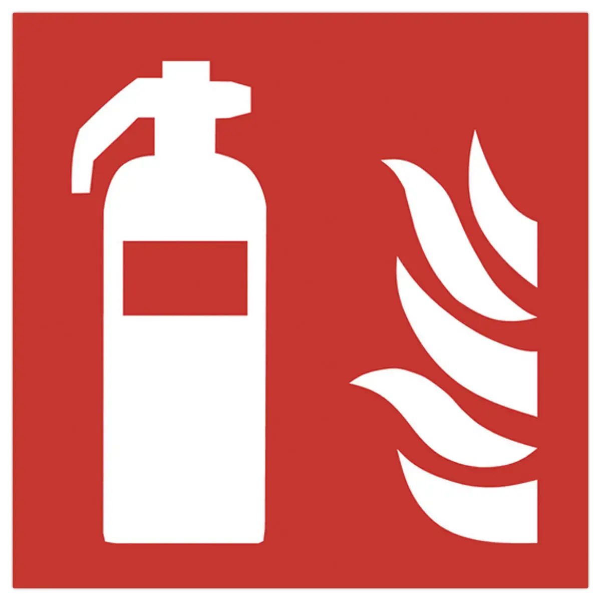 Antislip vloeradhesief gevaar brandblusser 