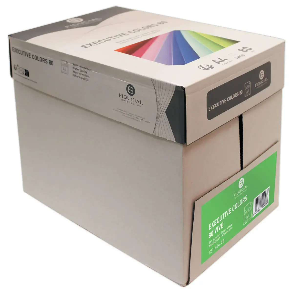 Pak van 500 vellen papier A4 80g EXECUTIVE levendige kleuren FIDUCIAL 