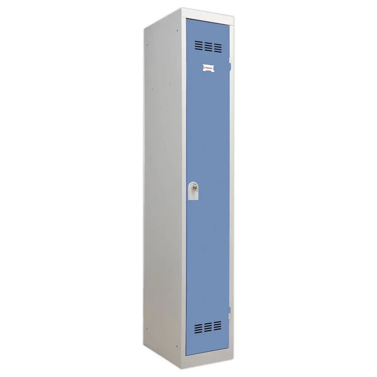 Kledingkast industrie schoon 1 kolom H.180 x B.30 cm blauw 