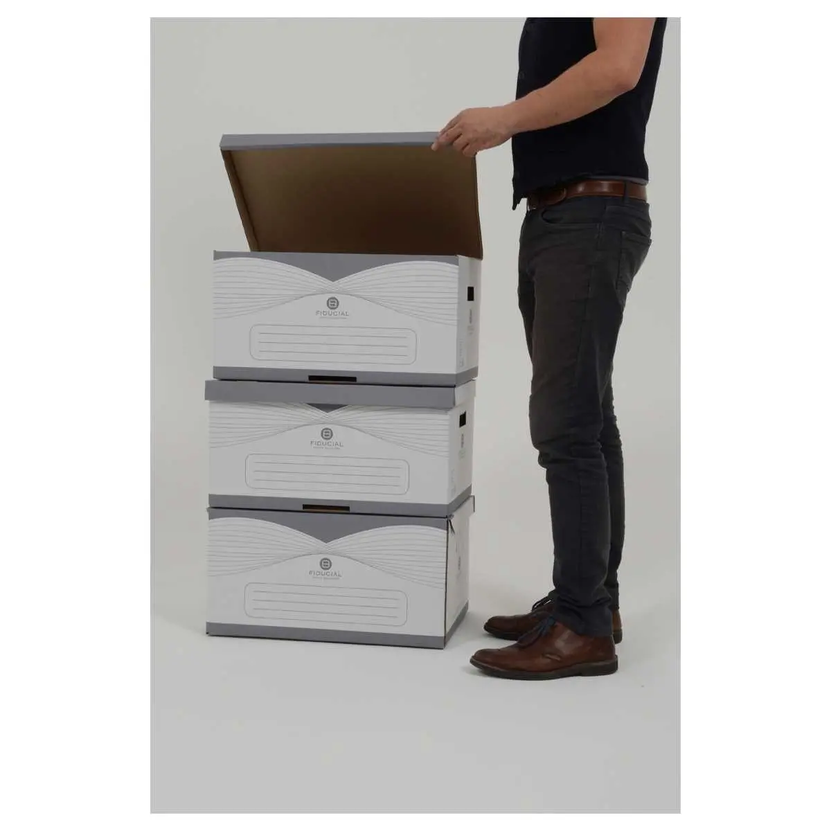 5 Containers voor archiefdozen - automatische montage - FIDUCIAL