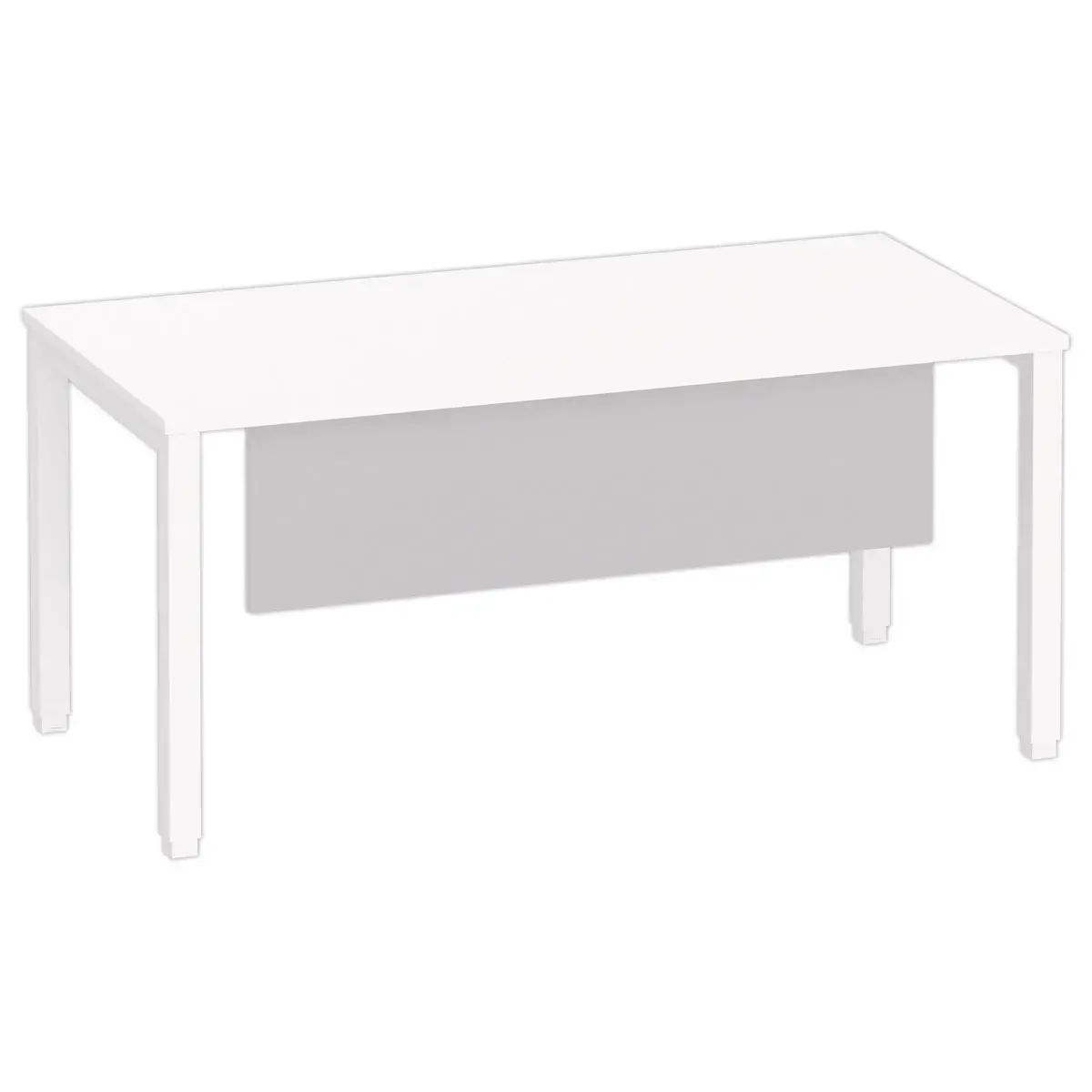 Melamine achterwand L 160 aluminium