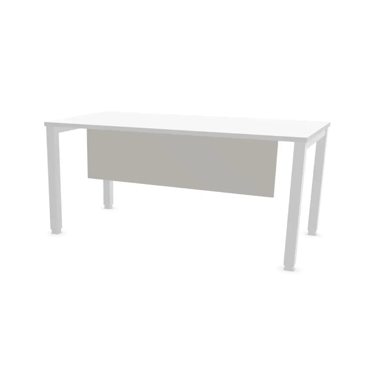 Melamine achterwand L 160 aluminium