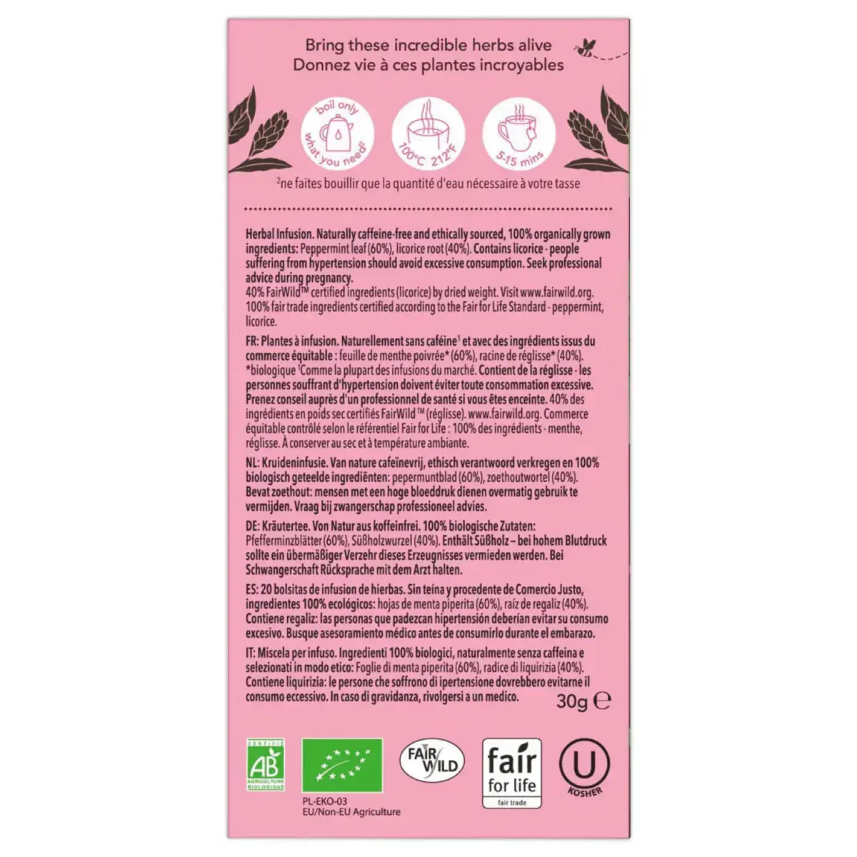 Pukka Infusie Pepermunt en Zoethout 20 zakjes 